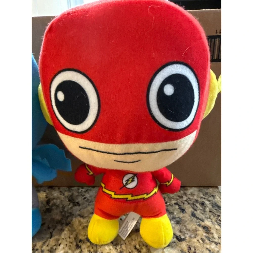 DC Comics Originals Batman and The‎ Flash Chibi Plush Set 2016 Blue Red 7 Inch